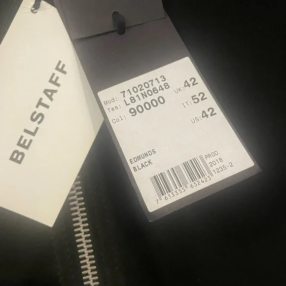 Belstaff Black Suede Edmunds Jacket Sz 52/L - Picture 9 of 13